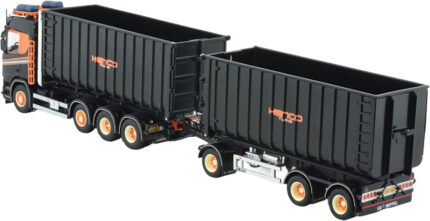 SCANIA R Top 6x2 combiné porteur et remorque ampliroll avec 2 container 40m3 – Image 3