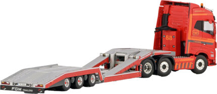 VOLVO FH5 Globetrotter 6x2 avec remorque porte-engins 3 essieux – Image 3