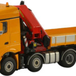 MERCEDES Arocs Steam Space 8x4 avec grue PALFINGER 7400.2, Orange