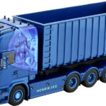 SCANIA R Topline 8x4 porteur amplirol avec container 40 m3