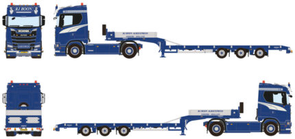 SCANIA S Normal 4x2 avec remorque porte-engins 3 essieux – Image 2
