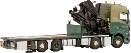 VOLVO FH5 Globetrotter 8x2 porteur plateau avec grue FASSI 1300 – Image 2
