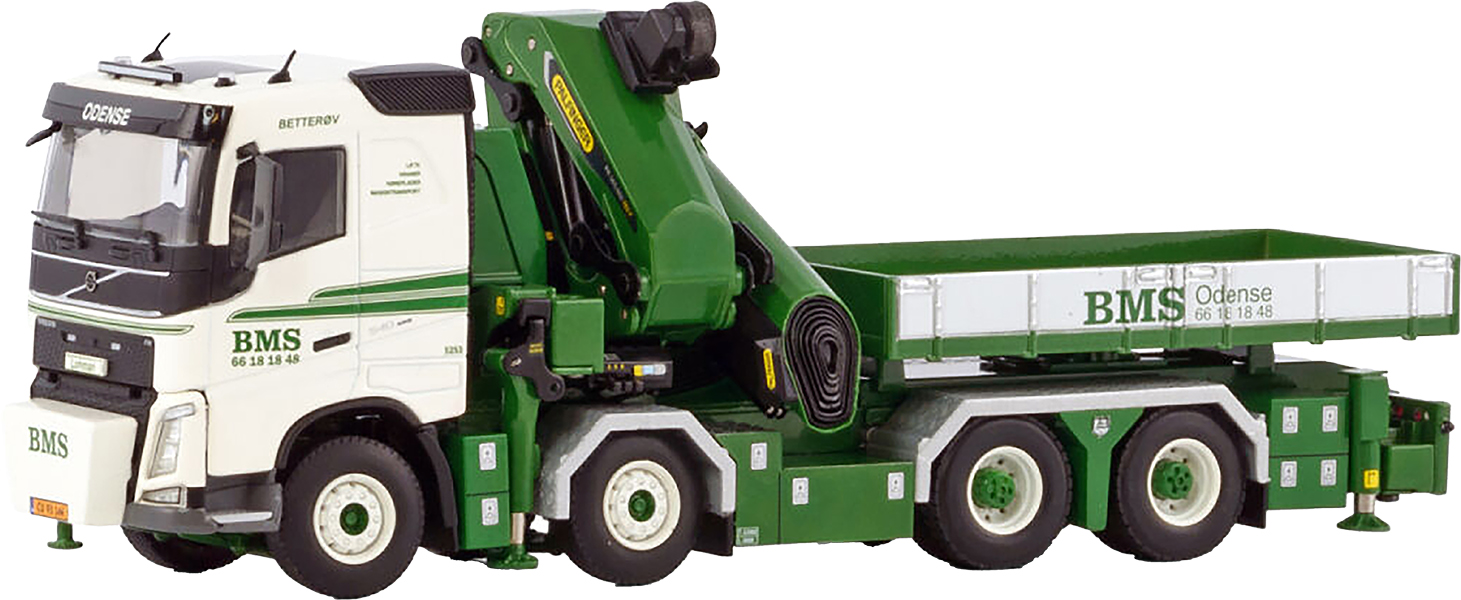 WSI01-4495 VOLVO FH4 Sleeper Cab 8x4 porteur avec grue PALFINGER PK165.002 – Image 1
