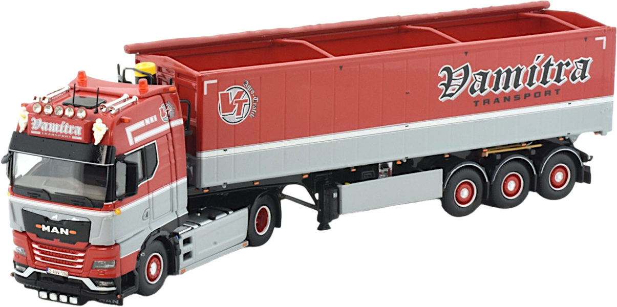 TEKN86662 MAN TGX GM 4x2 avec remorque de vrac basculante STAS 3 essieux – Image 1
