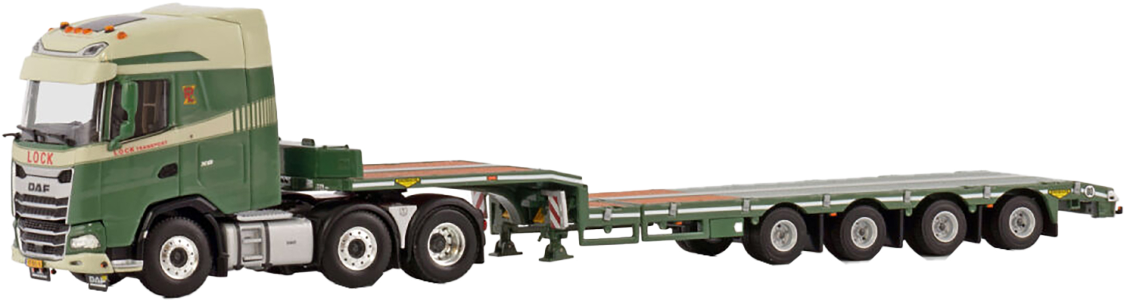 WSI01-4411 DAF XG 6x2 avec remorque porte-engins 4 essieux – Image 1