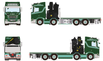 SCANIA R Normal 8x2 porteur plateau avec grue PALFINGER PK92002 – Image 5