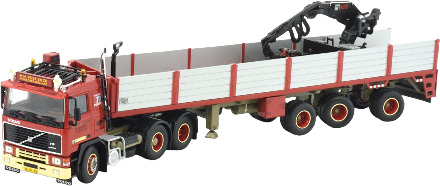 TEKN86964 VOLVO F16 6x2 avec remorque à briques 3 essieux – Image 1
