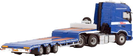 VOLVO FH5 Globetrotter 6x2 avec remorque porte-engins 3 essieux – Image 3