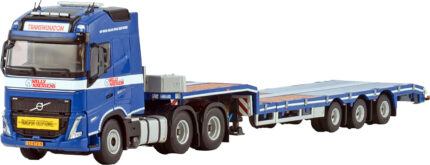 VOLVO FH5 Globetrotter 6x2 avec remorque porte-engins 3 essieux – Image 4