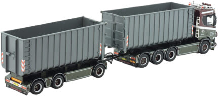 SCANIA R Topline 8x4 Combiné porteur et remorque ampliroll avec 2 containers 40 m3 – Image 5