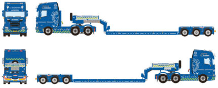 SCANIA R Highline 6x4 avec remorque porte-engins 4 essieux – Image 5