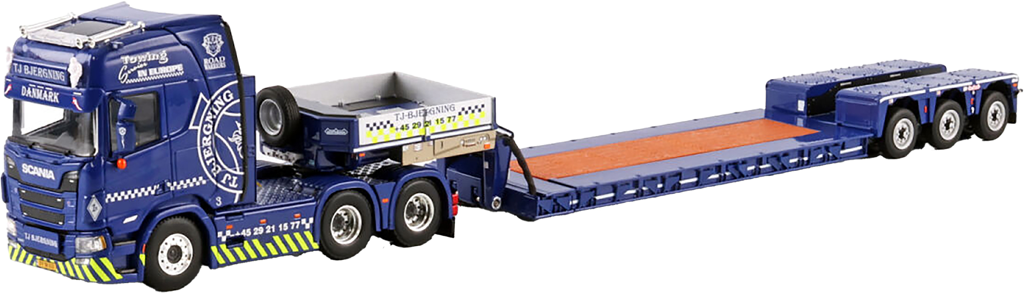 WSI01-4583 SCANIA R Highline 6x4 avec remorque porte-engins 4 essieux – Image 1