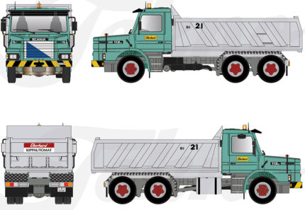 SCANIA Serie 2 6x4 benne, résine – Image 5