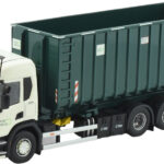 SCANIA P370 6x2 porteur ampliroll avec container 40 m3