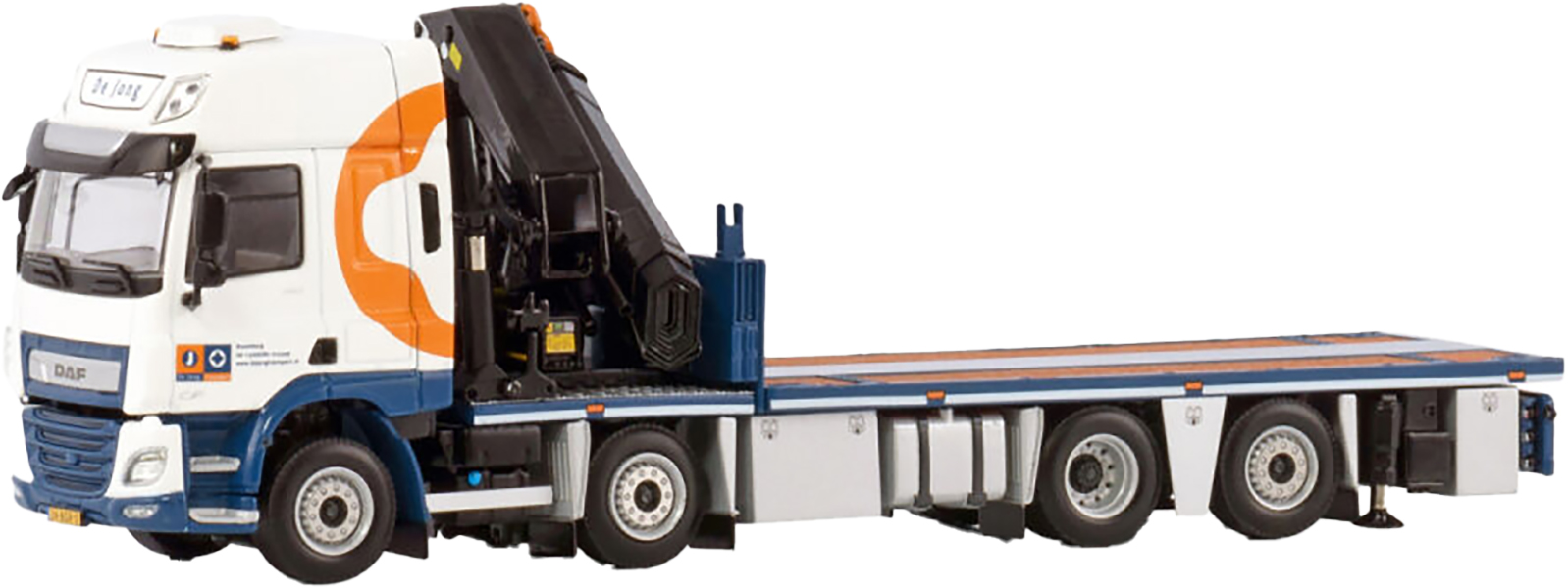 WSI01-4203 DAF CF SC 8x2 porteur plateau avec grue PALFINGER PK65002 – Image 1