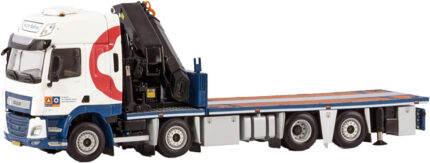 DAF CF SC 8x2 porteur plateau avec grue PALFINGER PK65002