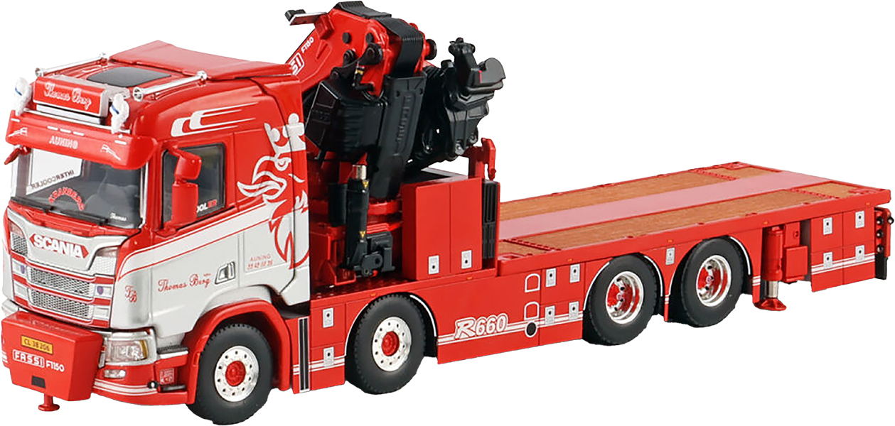 WSI01-4444 SCANIA R Normal 8x4 porteur avec grue FASSI 1100 – Image 1