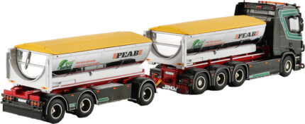 SCANIA R Normal 8x4 porte et remorque ampliroll avec container à asphalts – Image 3