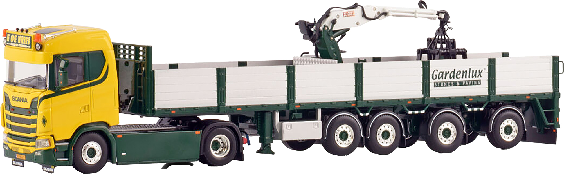 WSI01-4663 SCANIA S Normal 4x2 avec remorque à briques 4 essieux – Image 1