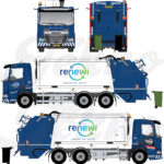 DAF XD 6x2 camion poubelle