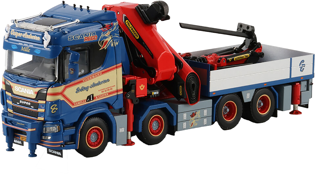 WSI01-4143 SCANIA R Normal 8x4 avec grue PALFINGER PK135.002 – Image 1