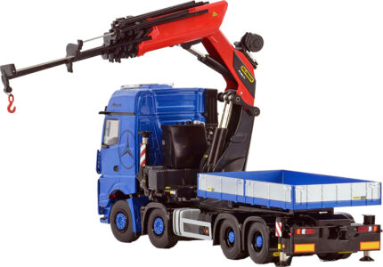 MERCEDES Arocs MP5 BigSpace 8x4 avec grue PALFINGER PK1650, bleu – Image 3
