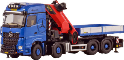MERCEDES Arocs MP5 BigSpace 8x4 avec grue PALFINGER PK1650, bleu – Image 4