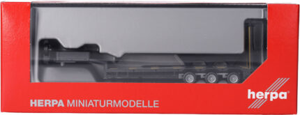 Remorque porte-engins 3 essieux avec rampes de chargement, noir – Image 5