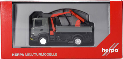 SCANIA XT17 4x2 porteur benne et grue, gris – Image 5