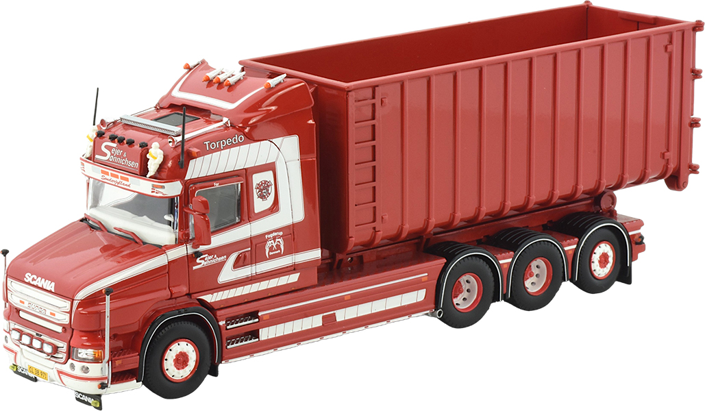 TEKN86677 SCANIA T Highline 8x4 porteur ampliroll avec container 40m3 – Image 1