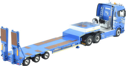 SCANIA S Normal 6x4 avec remorque porte-engins à rampes 3 essieux – Image 4
