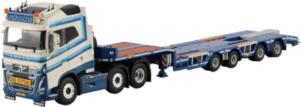 VOLVO FH5 Globetrotter 6x2 avec remorque porte-engins 4 essieux