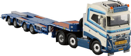 VOLVO FH5 Globetrotter 6x2 avec remorque porte-engins 4 essieux – Image 2