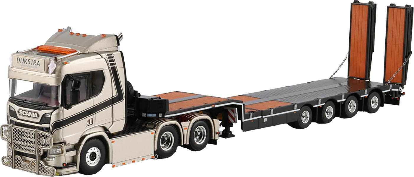 WSI01-4479 SCANIA R Normal 6x2 avec remorque porte-engins à rampes 4 essieux – Image 1