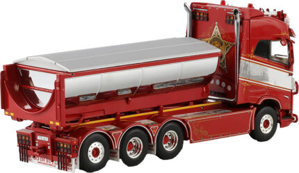 VOLVO FH5 Globetrotter 8x4 porteur ampliroll avec container à asphalt – Image 4