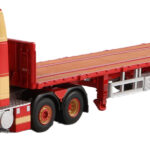 DAF XF95 Super Space Cab 6x2 avec remorque plateau 3 essieux