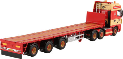 DAF XF95 Super Space Cab 6x2 avec remorque plateau 3 essieux – Image 3