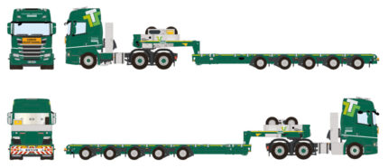SCANIA R High 6x4 avec remorque porte-engins 5 essieux – Image 5