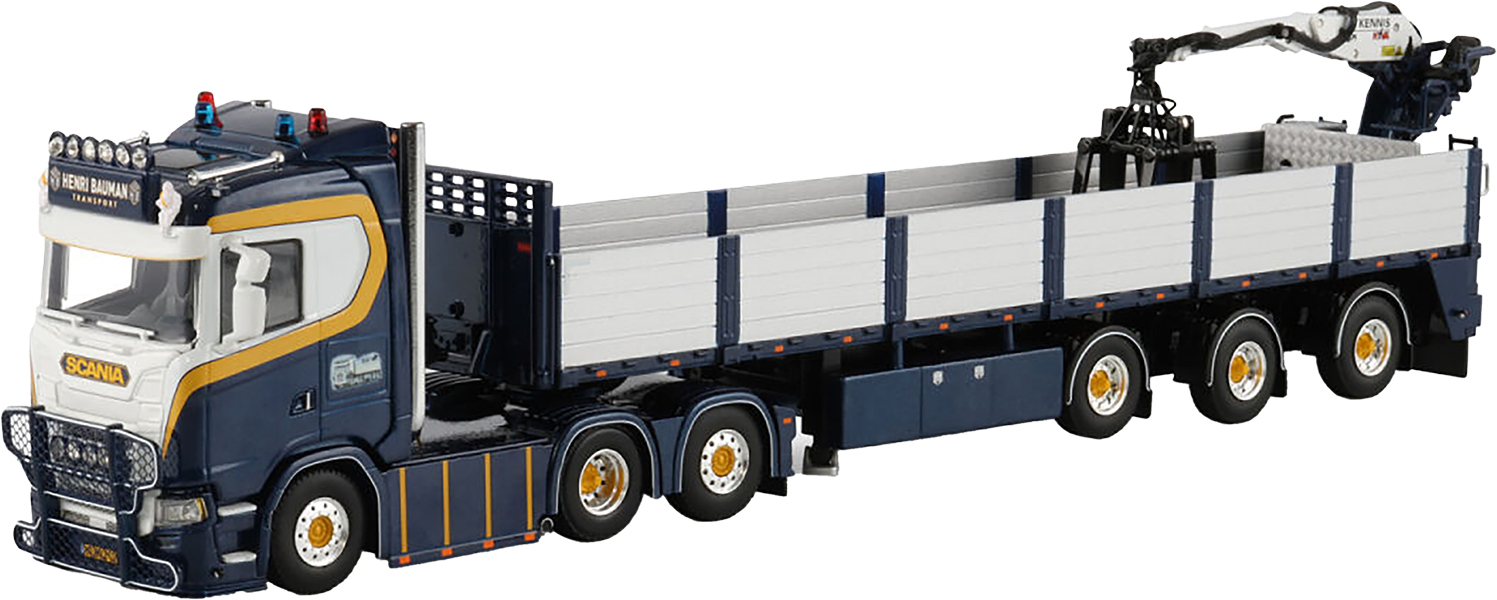 WSI01-4720 SCANIA S Normal 6x2 avec remorque à briques 3 essieux – Image 1