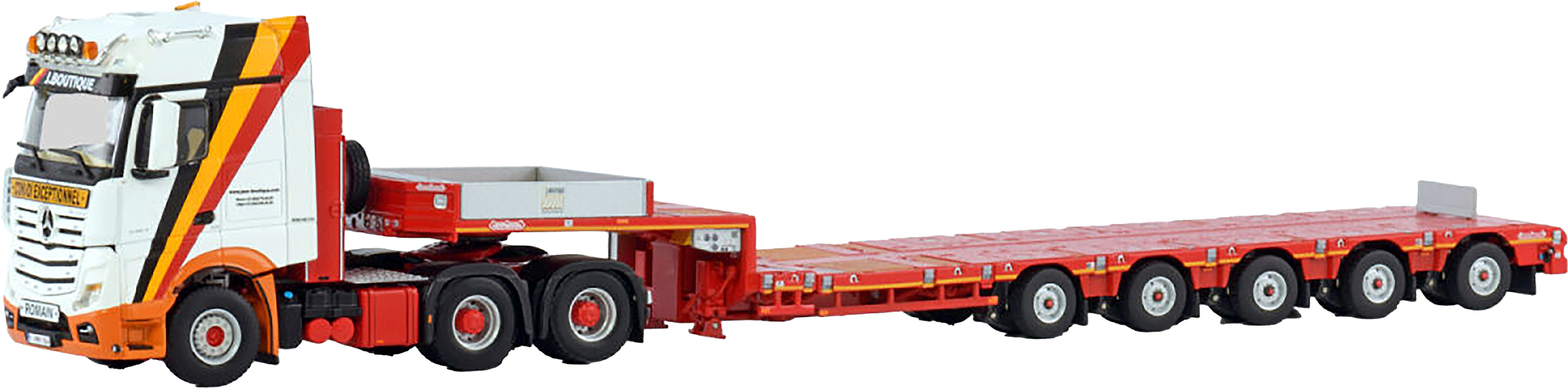 WSI01-4010 MERCEDES Actros BigSpace 6x4 avec porte-engins 5 essieux – Image 1