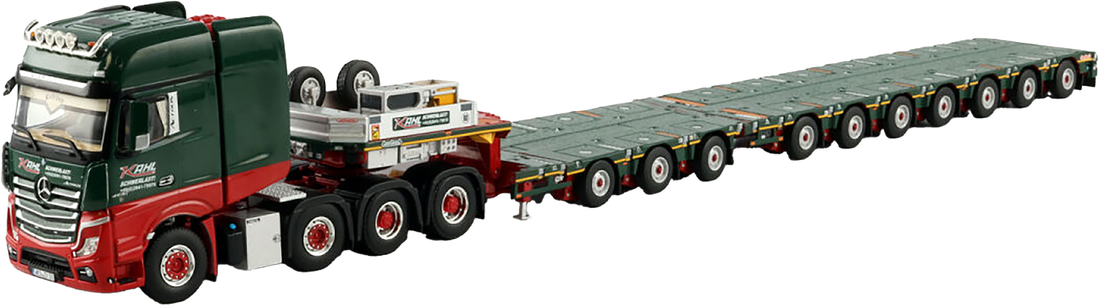 WSI01-4414 MERCEDES Actros MP5 SLT GigaSpace 8x4 avec remorque porte-engins 3+7 essieux – Image 1