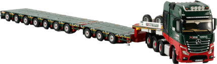 MERCEDES Actros MP5 SLT GigaSpace 8x4 avec remorque porte-engins 3+7 essieux – Image 4