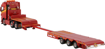VOLVO FH5 Globetrotter 6x2 avec remorque porte-engins 3 essieux – Image 4