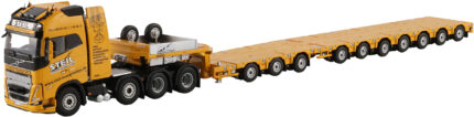 VOLVO FH5 Globetrotter XL 8x4 avec remorque porte-engins 3+7 essieux