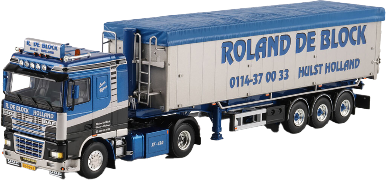 WSI01-4736 DAF XF95 Space Cab 4x2 avec remorque benne 3 essieux – Image 1
