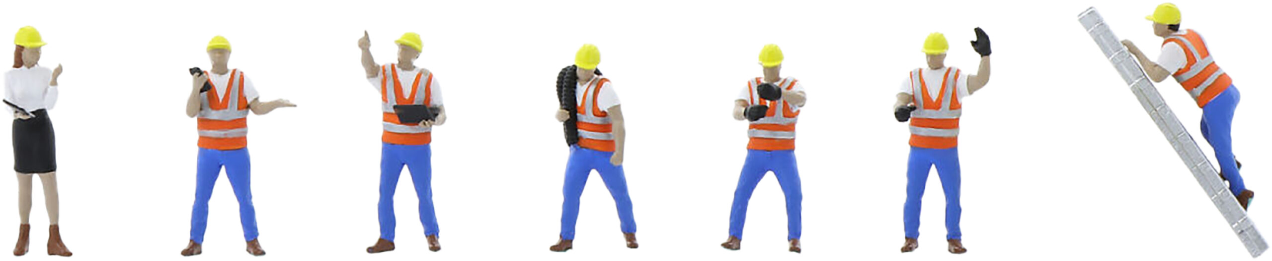 WSI84-1004- Personage de chantier Set 2, 6 pièces – Image 1