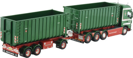 VOLVO FH5 Globetrotter 6x2 combiné porteur et remorque ampliroll avec containers 30 m3 – Image 3
