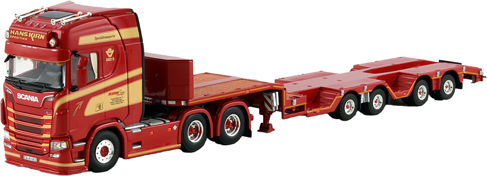 WSI01-4733 SCANIA S Highline 6x4 avec remorque porte-engins 3 essieux – Image 1