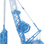 BAUER MC96 Grue à cables avec benne preneuse DHG-V