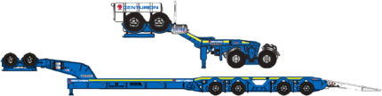 S&S Remorque porte-engins avec rampes 2+4 essieux – Image 4